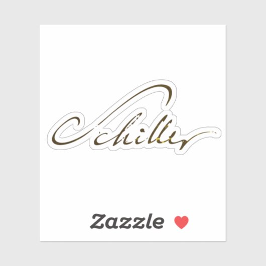 Friedrich Schiller Signature Sticker (Vel)