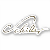 Friedrich Schiller Signature Sticker (Voorkant)