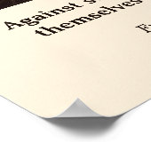 Friedrich Schiller - Tegen het Poster van de Stupi (Hoek)