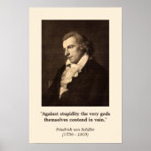 Friedrich Schiller - Tegen het Poster van de Stupi (Voorkant)