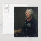 Friedrich the Great Wearing the Uniform Briefkaart (Voorkant / Achterkant)