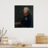 Friedrich the Great Wearing the Uniform Poster (Keuken)