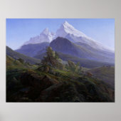 Friedrich - Watzmann (-25) 1824 Poster (Voorkant)