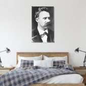 Friedrich Wilhelm Nietzsche (1844-1900) 1873 (b/w) Canvas Afdruk (Insitu (Slaapkamer))