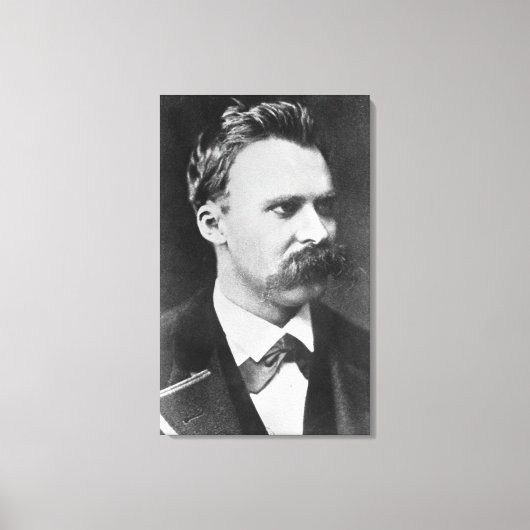 Friedrich Wilhelm Nietzsche (1844-1900) 1873 (b/w) Canvas Afdruk (Voorkant)