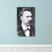 Friedrich Wilhelm Nietzsche (1844-1900) 1873 (b/w) Canvas Afdruk (Insitu (Houten vloer))