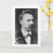 Friedrich Wilhelm Nietzsche (1844-1900) 1873 (b/w) Kaart (Gele Bloem)