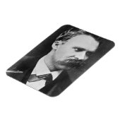 Friedrich Wilhelm Nietzsche (1844-1900) 1873 (b/w) Magneet (Linkerzijde)