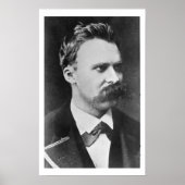 Friedrich Wilhelm Nietzsche (1844-1900) 1873 (b/w) Poster (Voorkant)