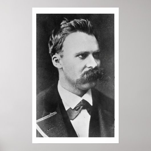 Friedrich Wilhelm Nietzsche (1844-1900) 1873 (b/w) Poster (Voorkant)