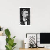 Friedrich Wilhelm Nietzsche (1844-1900) 1873 (b/w) Poster (Thuiskantoor)