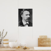 Friedrich Wilhelm Nietzsche (1844-1900) 1873 (b/w) Poster (Keuken)