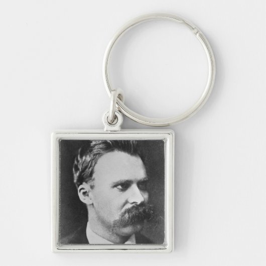Friedrich Wilhelm Nietzsche (1844-1900) 1873 (b/w) Sleutelhanger (Voorkant)