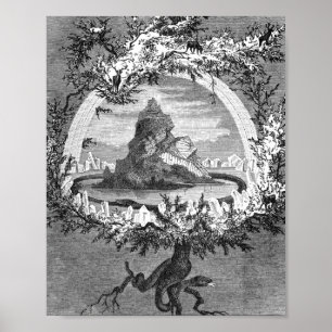 Friedrich Wilhelm The Ash Yggdrasil by Heine Poster