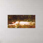 FRIEDRICH WILHELM THEODOR HEYSER - Ophelia - 1900 Canvas Afdruk (Voorkant)