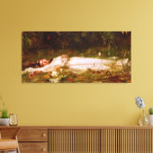 FRIEDRICH WILHELM THEODOR HEYSER - Ophelia - 1900 Canvas Afdruk (Insitu (Woonkamer))