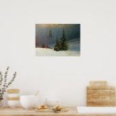 Friedrich - Winterlandschap 1811 Poster (Keuken)