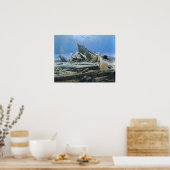 Friedrich - Zee van ijsland Poster (Keuken)