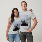 Friedrichs Wandelaar boven de zee van nevel T-shirt (Unisex)