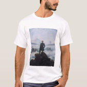 Friedrich's Wanderer boven het Zee Fog T-shirt (Voorkant)