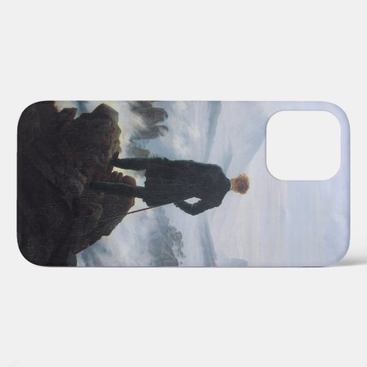 Friedrich's Wanderer boven het zee mist Case-Mate iPhone Case (Achterkant (horizontaal))