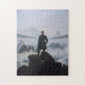 Friedrich's Wanderer boven het zee mist Legpuzzel (Verticaal)