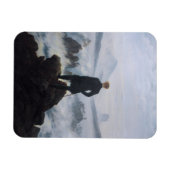 Friedrich's Wanderer boven het zee mist Magneet (Horizontaal)