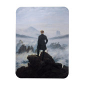 Friedrich's Wanderer boven het zee mist Magneet (Verticaal)