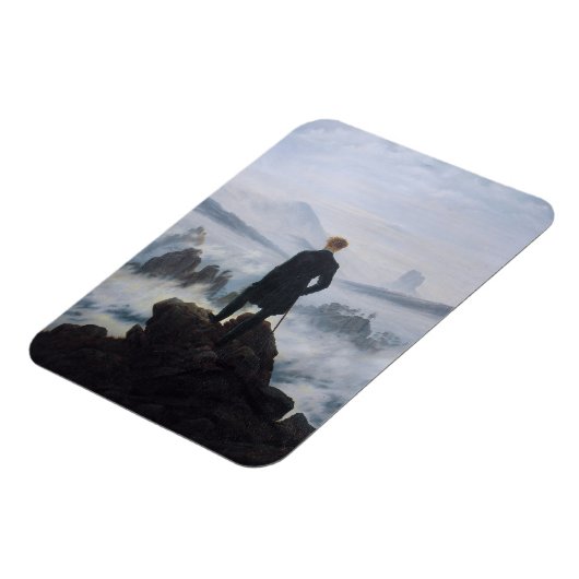 Friedrich's Wanderer boven het zee mist Magneet (Linkerzijde)