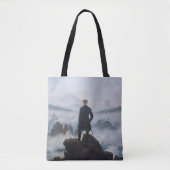 Friedrich's Wanderer boven het zee mist Tote Bag (Voorkant)