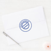 Friedrichshafen poststempel ronde sticker (Envelop)