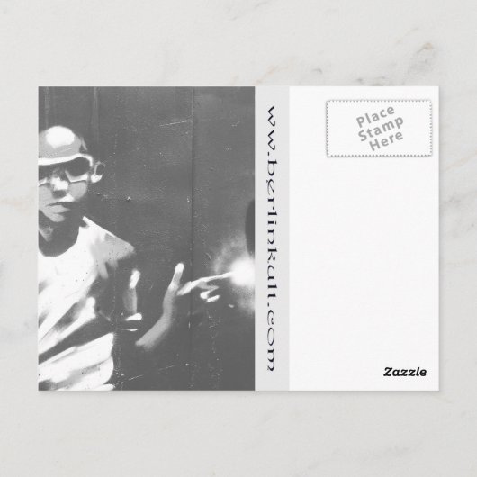 Friedrichshain Berlin Szene Briefkaart (Achterkant)