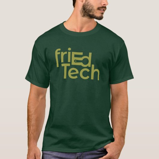 friEdTech Officiële Logo in Avocado Green T-shirt (Voorkant)