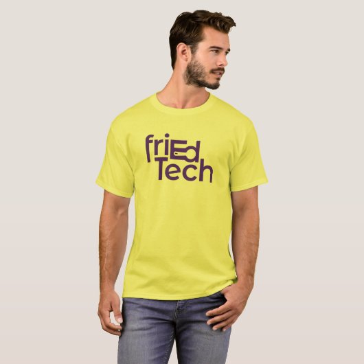 friEdTech Officiële Logo in het Paars T-shirt (Voorkant volledig)