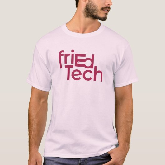 friEdTech Officiële Logo in Raspberry T-shirt (Voorkant)