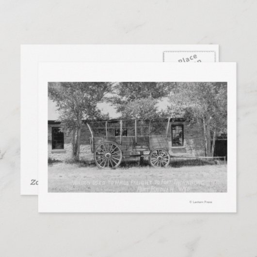 Frieght Wagon Scene Briefkaart (Voorkant / Achterkant)