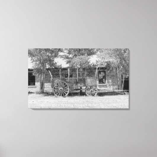 Frieght Wagon Scene Canvas Afdruk (Voorkant)