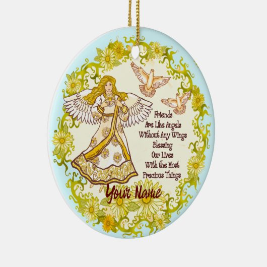 Friend Angel Keramisch Ornament (Rechts)