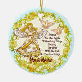 Friend Angel Keramisch Ornament (Voorkant)