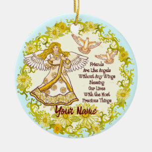Friend Angel Keramisch Ornament