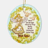 Friend Angel Keramisch Ornament (Links)