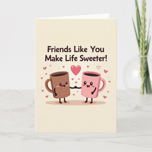 Friend Appreciation Mugs Card Kaart (Voorkant)