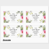 Friend Bestie Dank u Manuscript appreciatie bff Rechthoekige Sticker (Vel)