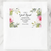 Friend Bestie Dank u Manuscript appreciatie bff Rechthoekige Sticker (Tas)