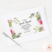 Friend Bestie Dank u Manuscript appreciatie bff Rechthoekige Sticker (Envelop)