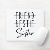 Friend Bestie Sister Muismat (Met muis)