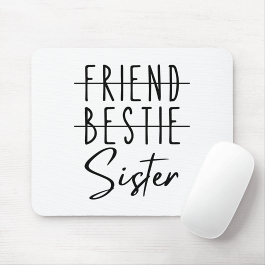 Friend Bestie Sister Muismat (Met muis)