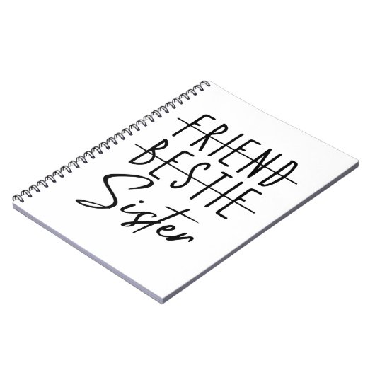 Friend Bestie Sister Notitieboek (Linkerzijde)