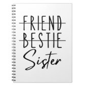 Friend Bestie Sister Notitieboek (Voorkant)