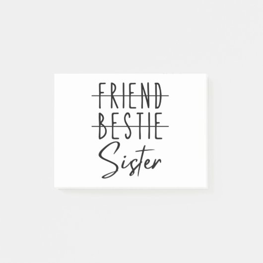Friend Bestie Sister Post-it® Notes (Voorkant)